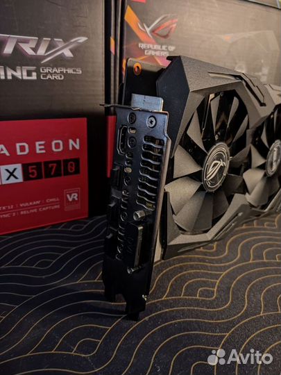 Видеокарта Asus rog strix rx 580 8gb