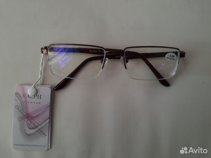 Очки с диоптриями минус 3