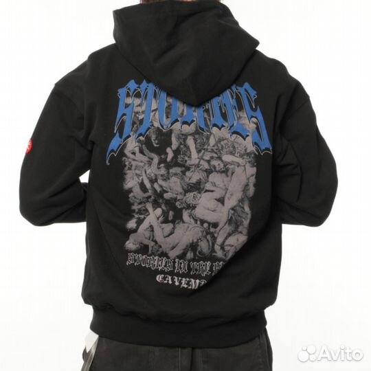 Худи cavempt oversize черная