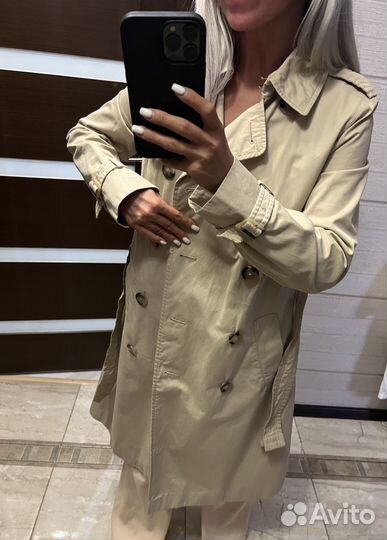 Плащ тренч massimo dutti