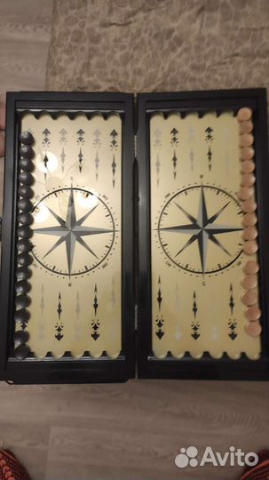 Нарды ручной работы, морская тематика