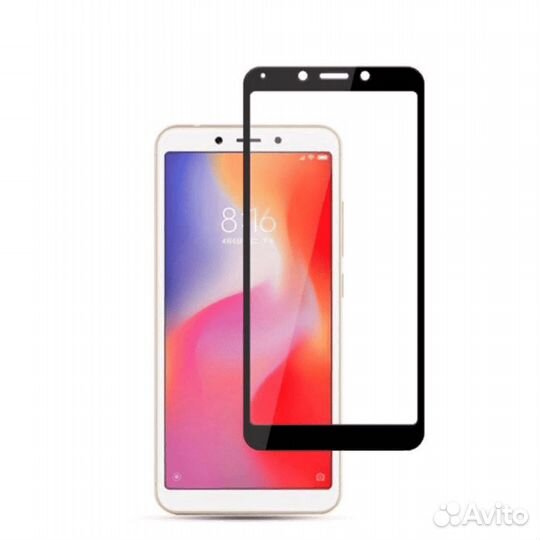 Защитное стекло 5D для Redmi 6/6A