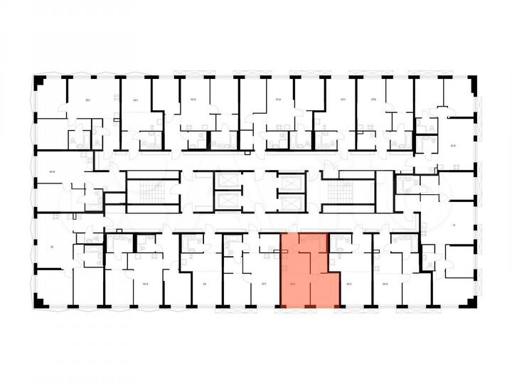 1-к. квартира, 34,5 м², 29/31 эт.