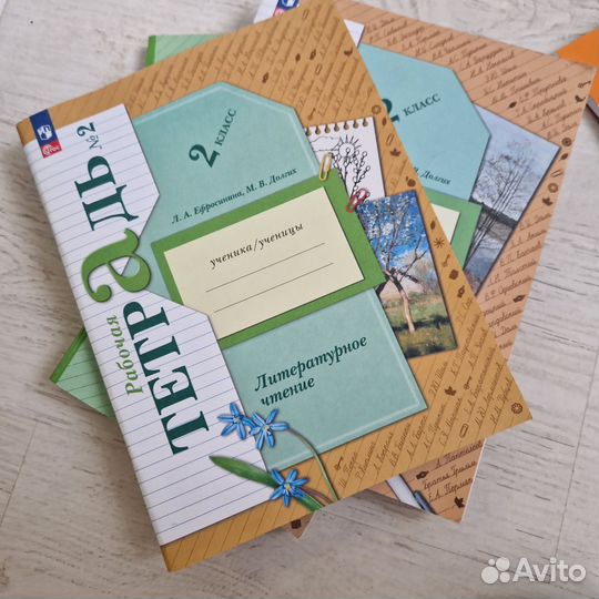 Рабочая тетрадь по Литературному чтению2класс,1,2ч
