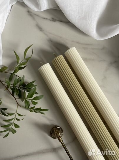 Свечи столовые из соевого воска