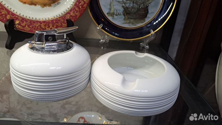 Набор Пепельница и зажигалка Фарфор Розенталь