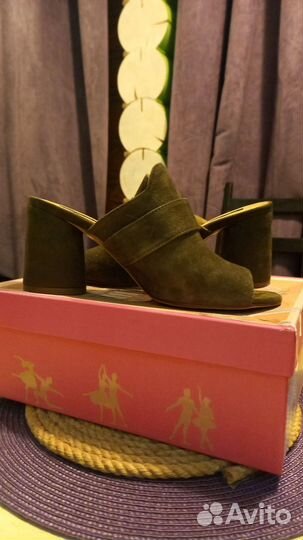 Туфли женские открытые размер 40 цвет хаки