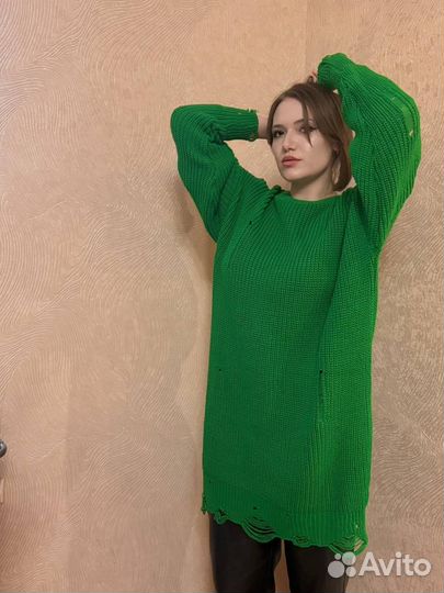 Свитер длинный туника