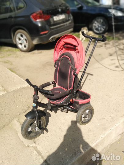 Велосипед коляска с ручкой