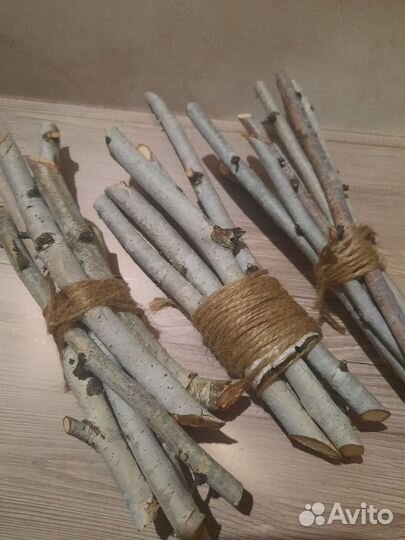 Веточки для грызунов.Береза.фундук.вишня