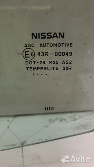 Стекло двери передней левой Nissan Qashqai