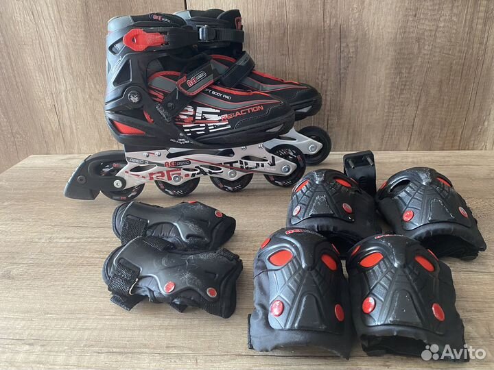 Коньки роликовые, раздвижные