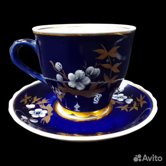 Кофейная Пара Фарфор Довбышевский Завод СССР