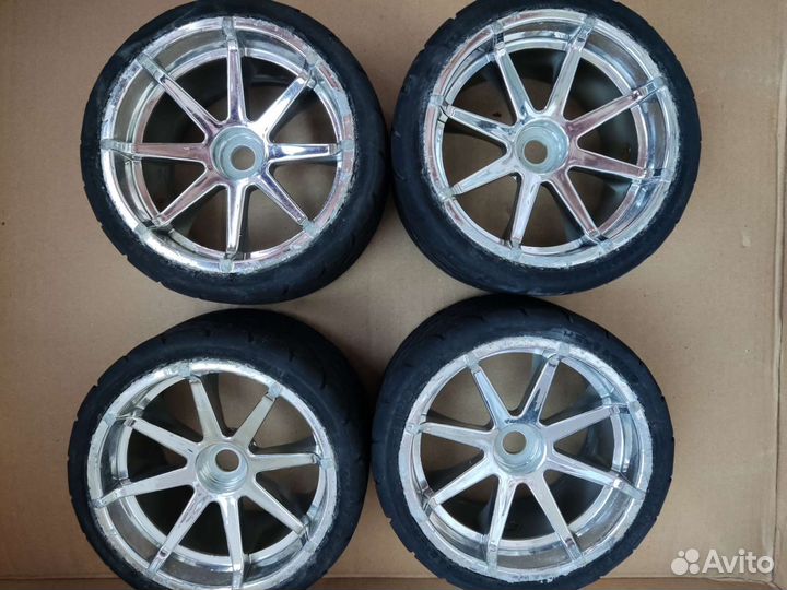 Колёса в сборе для трагги 1/8