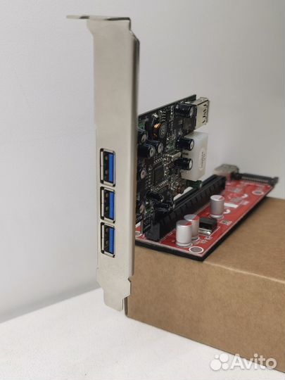 USB контроллер St-Lab PCI-E USB 3.0 4-Port (3+1) C