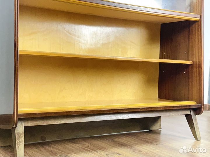 Винтажный книжный шкаф стеллаж mid century