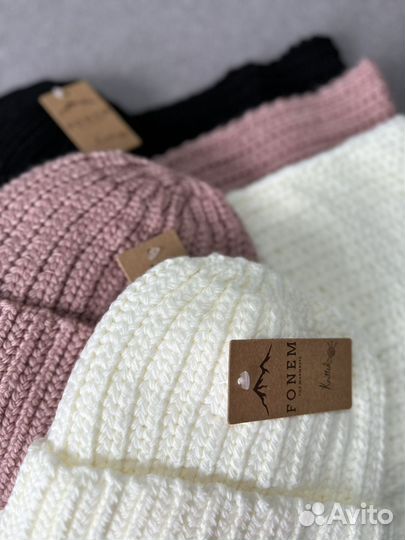 Комплект шапка и снуд женский