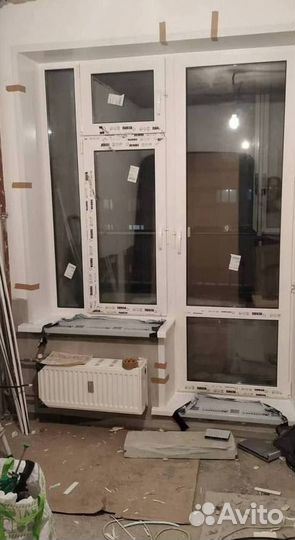 Остекление окон и балконов пвх