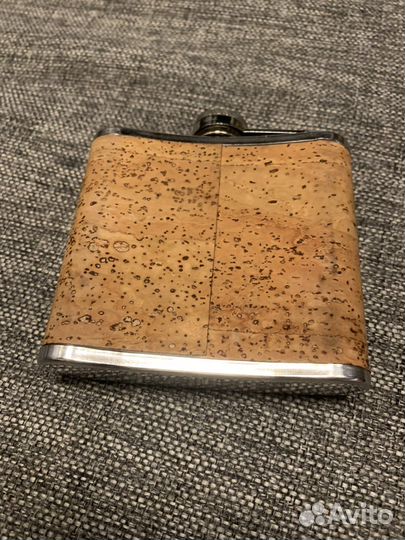 Фляжка из нержавейки 150мл. В пробке. Португалия