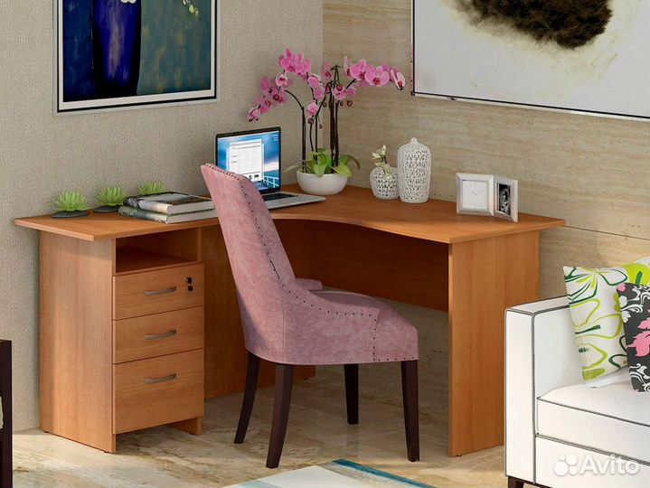 Угловой стол с тумбой Рубин 42 564