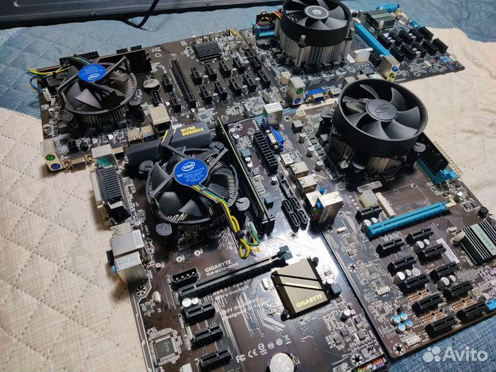 BTC B250 на 12 карт+ процессор+ озу+ кулер