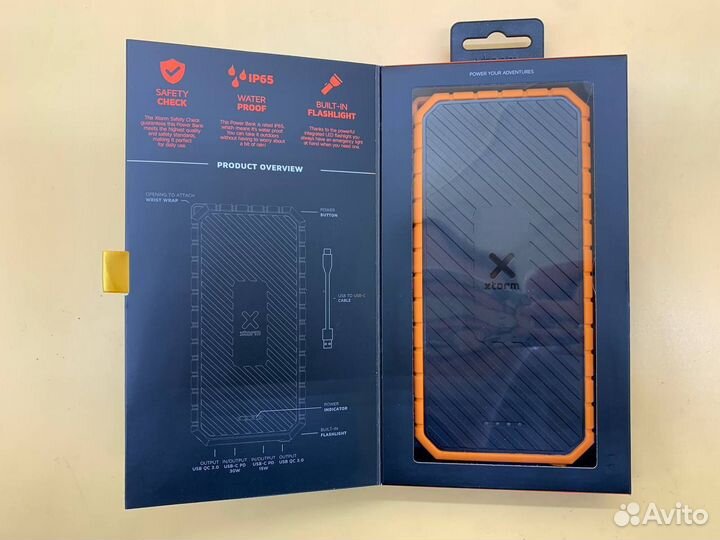 Power Bank - 20000 мАч Водостойкий,противоударный