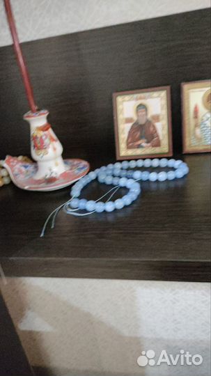 Аквамарин бусины