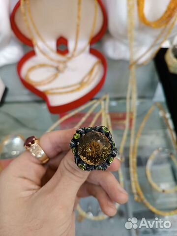 Авторское кольцо в серебре с Империал Цитрином