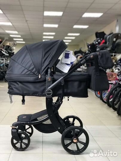 Коляска 3в1 и 2в1 трансформер (чёрный Стиль)