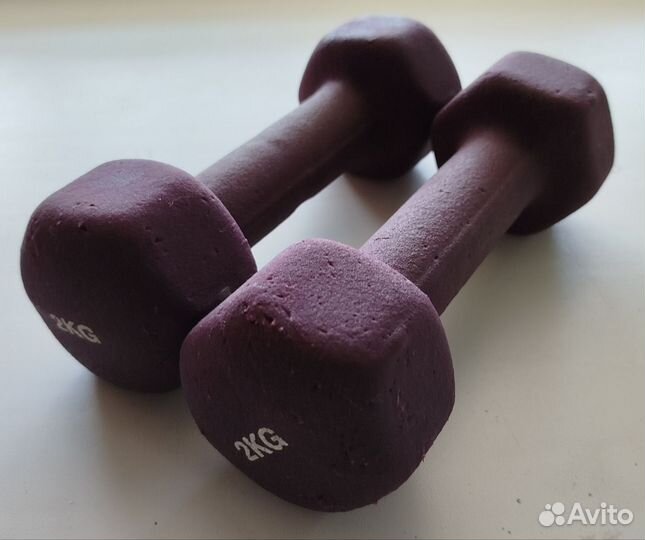 Гантели неопреоновые 2 кг