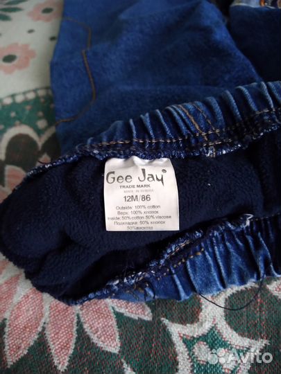 Утепленные брюки для мальчика 86-92, (пара)