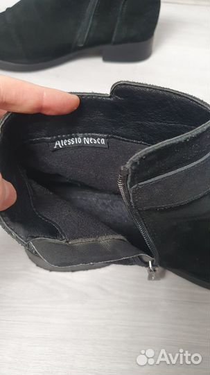 Ботинки замшевые женские