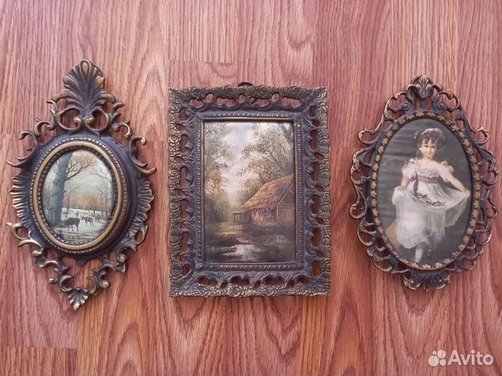 Картины на ткани СССР винтаж