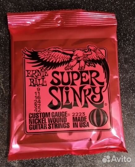 Струны для электрогитары. 9-42 Ernie Ball