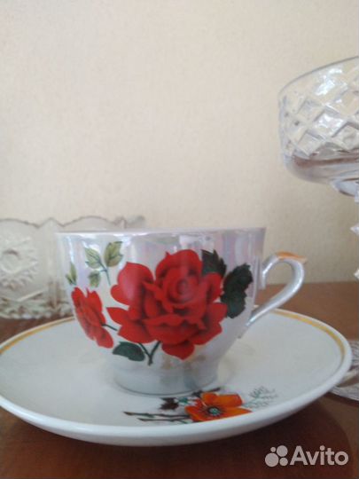 Чайный сервиз, 6 персон, СССР, Космос