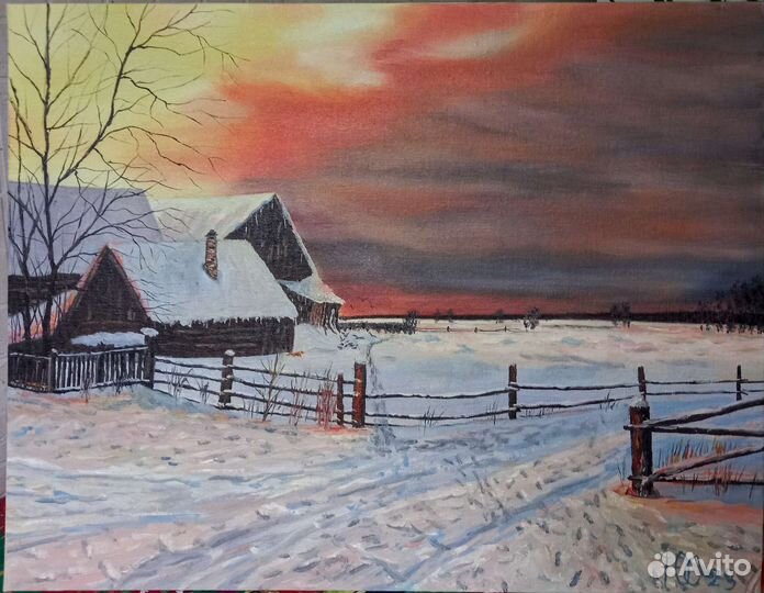 Картина маслом пейзаж