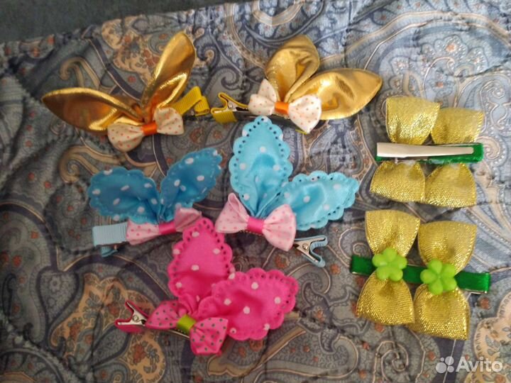 Аксессуары для волос, резинки, заколки, ободки