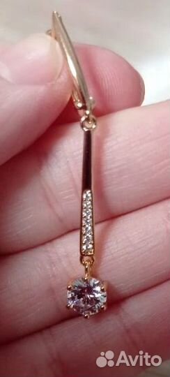 Кольцо и серьги позолота 585