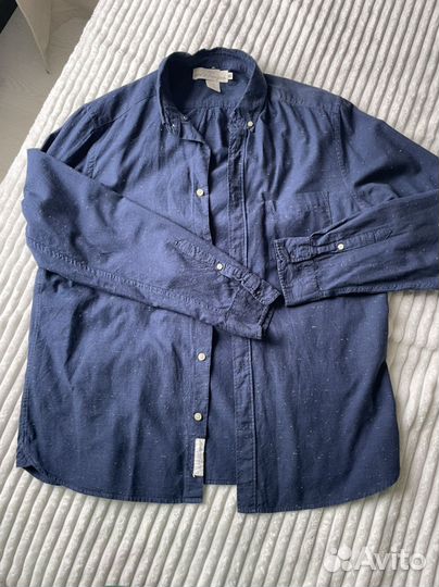 Рубашка мужская синяя HM (L размер)