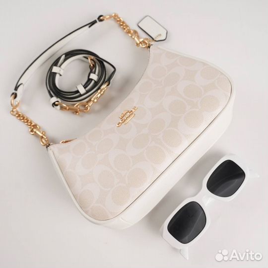 Сумка натуральная кожа coach