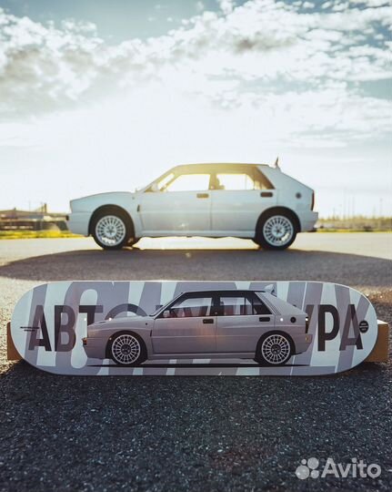 Lancia Delta Integrale скейтборд дека лимитка
