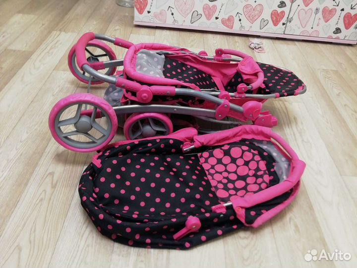 Детская игрушечная коляска трансформер