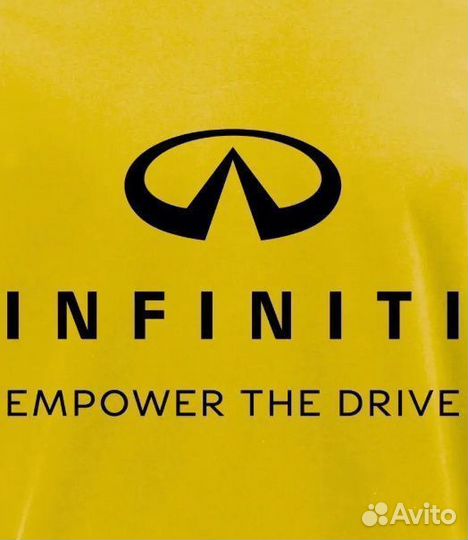 Футболка с принтом Infiniti (Инфинити) желтая