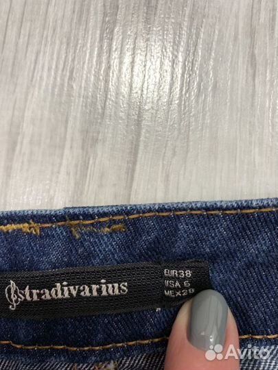 Джинсовая юбка stradivarius