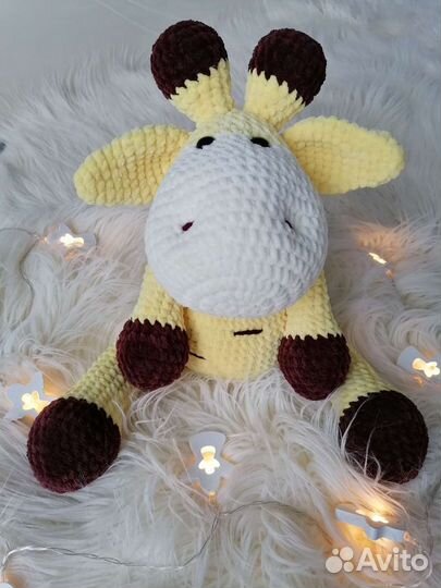 Вязаный Жирафик. Ручная работа