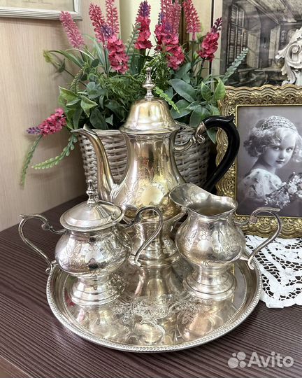 Кофейный набор серебрение