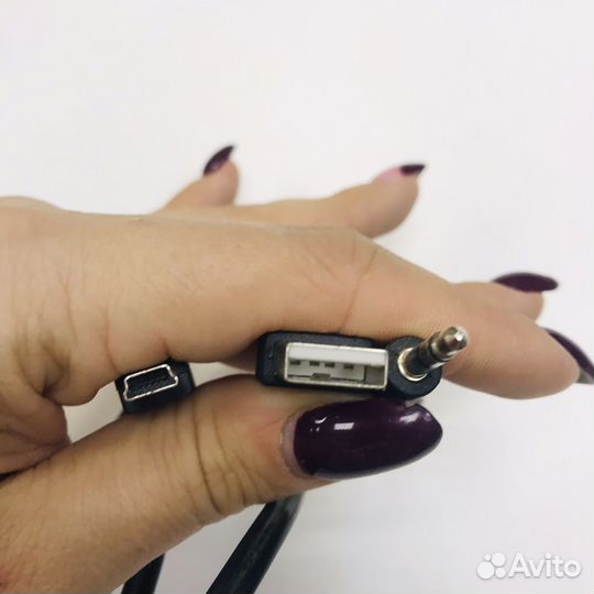 Кабель аудио разветвитель Jack 3.5 - USB Am\mini