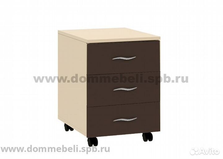 Тумба с 3 ящиками 24.2 Дельта дуб молочный/венге