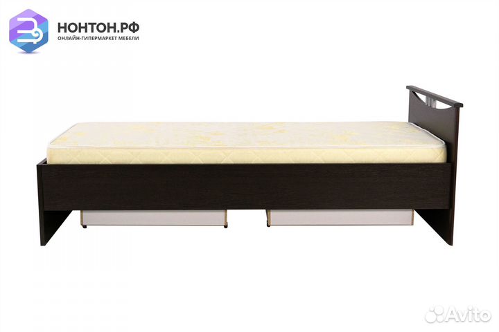 Кровать односпальная Мелисса с ящиками венге