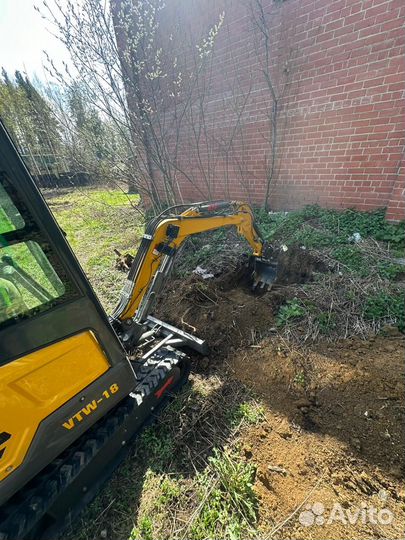 Аренда спецтехники мини-экскаватор